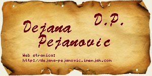 Dejana Pejanović vizit kartica